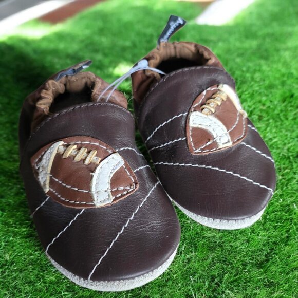 NWOT TOMMY TICKLE ( 3-6 MO. ) Leather Slip In Mocossins - Picture 4 of 7